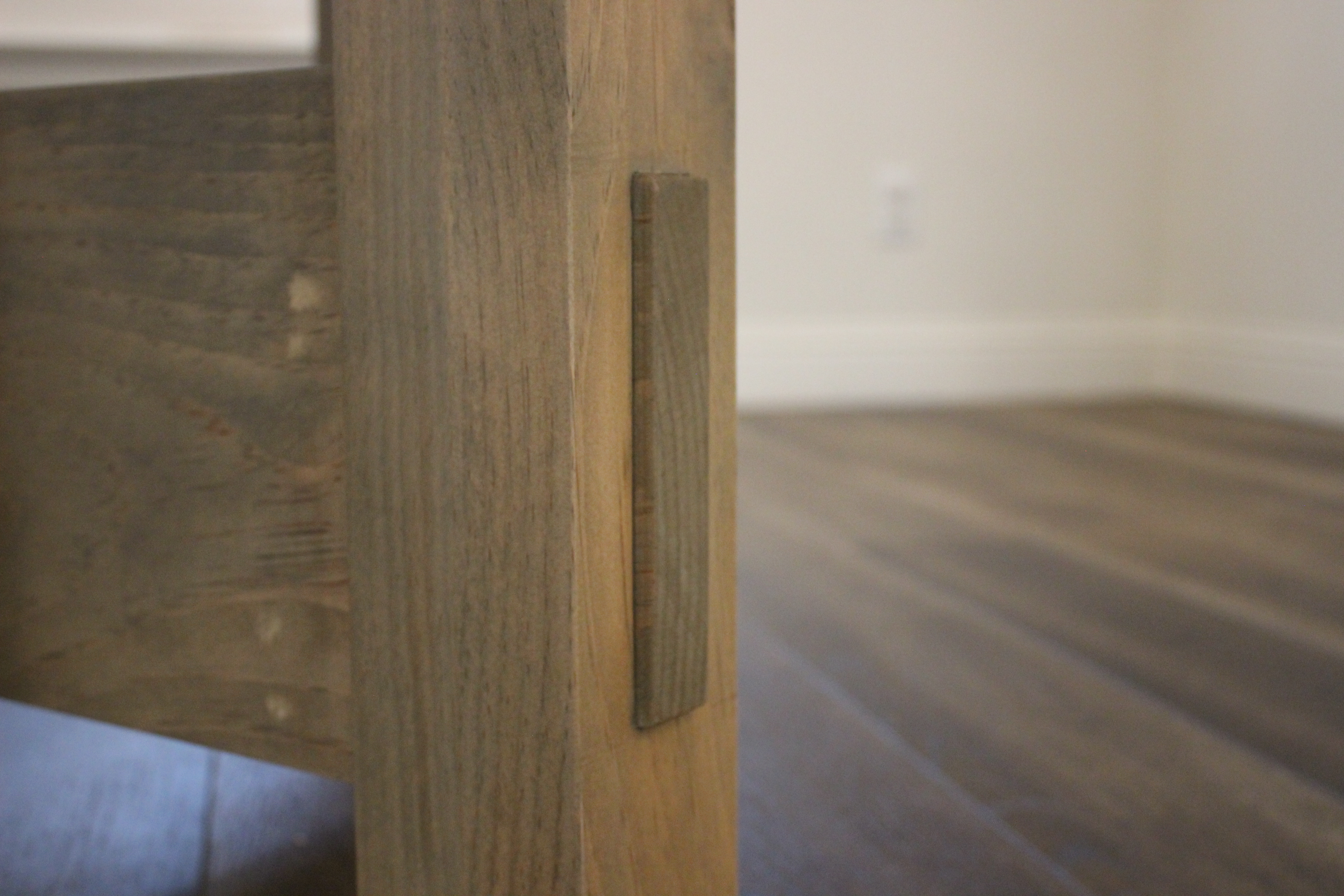 through tenon going through table leg